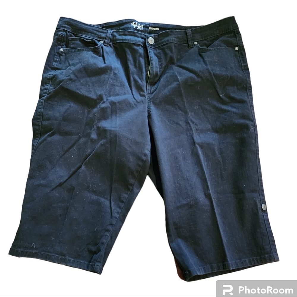 Style & Co skimmer 22W jeans shorts